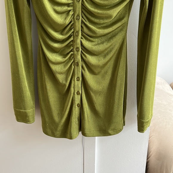 With Jean - Andy Dress Forest Green XS - Picture 5 of 11